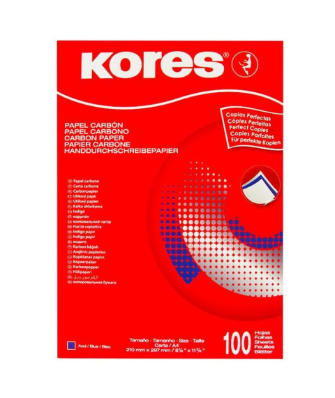 Hîrtie INDIGO KORES 100 foi, albastră